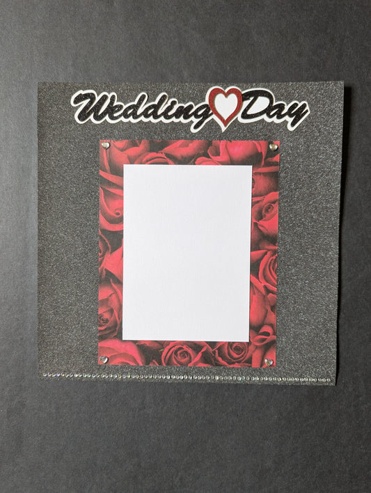 Wedding Day Scrapbook Page