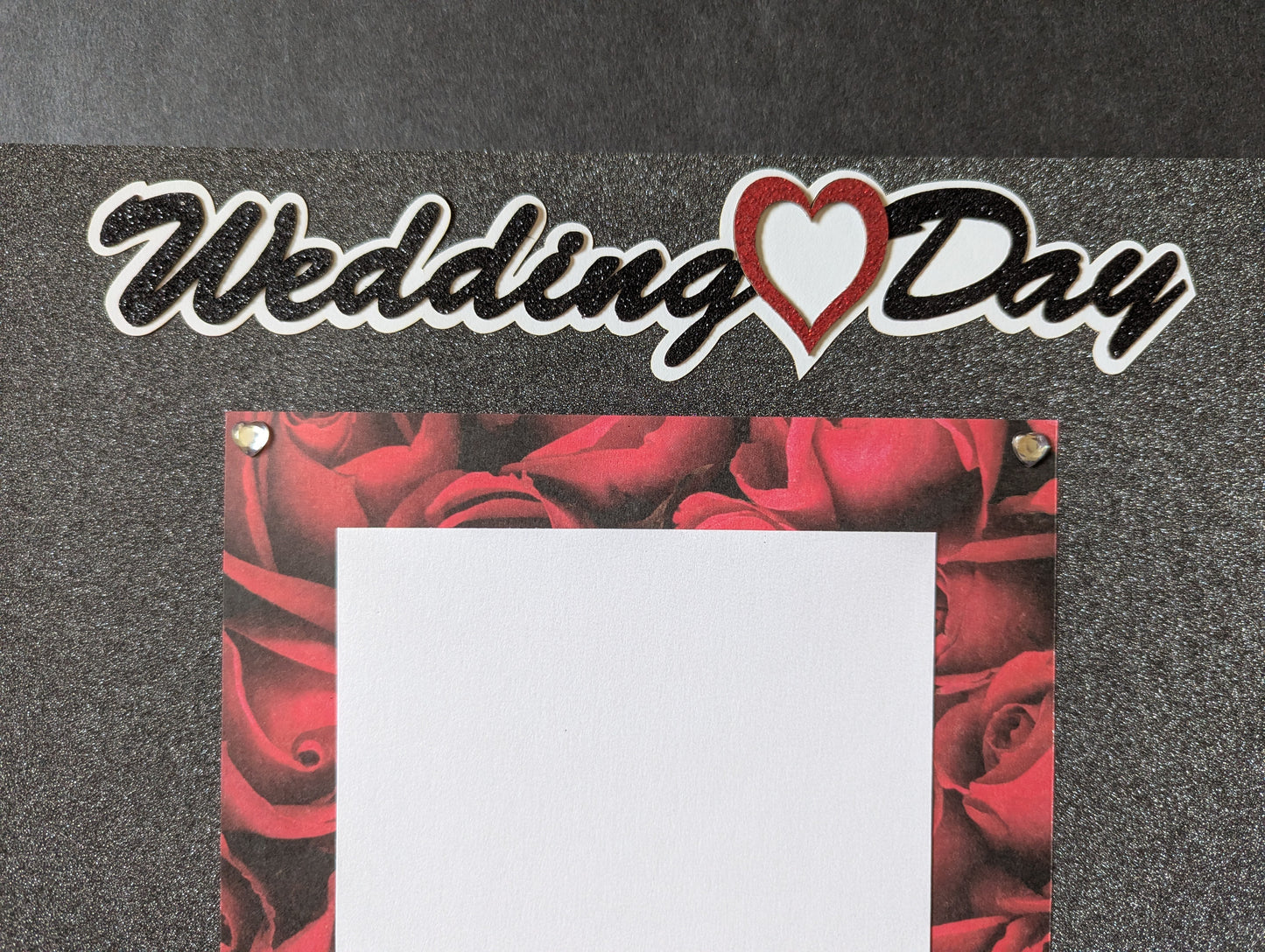 Wedding Day Scrapbook Page