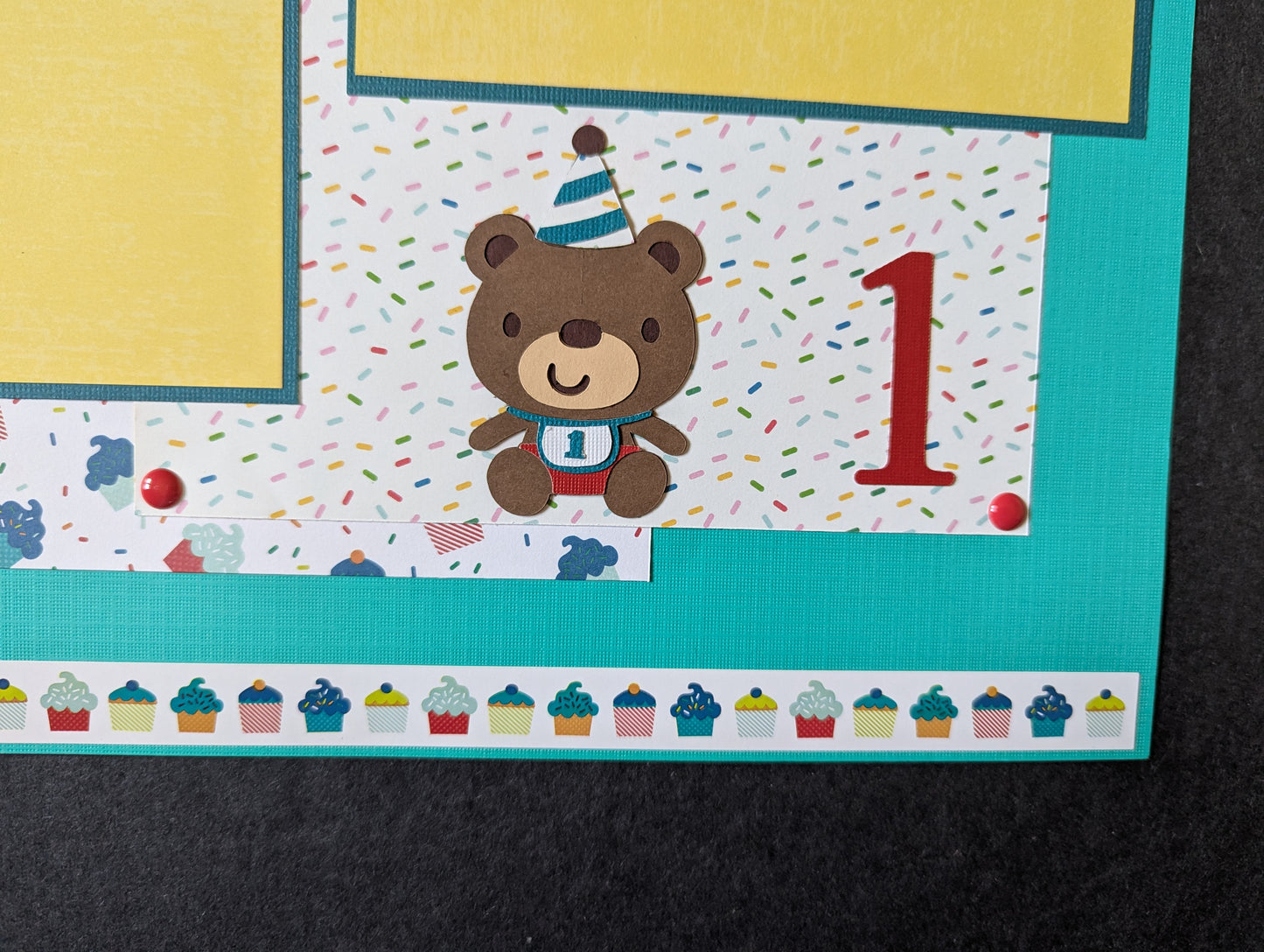 1st Birthday Scrapbook Page