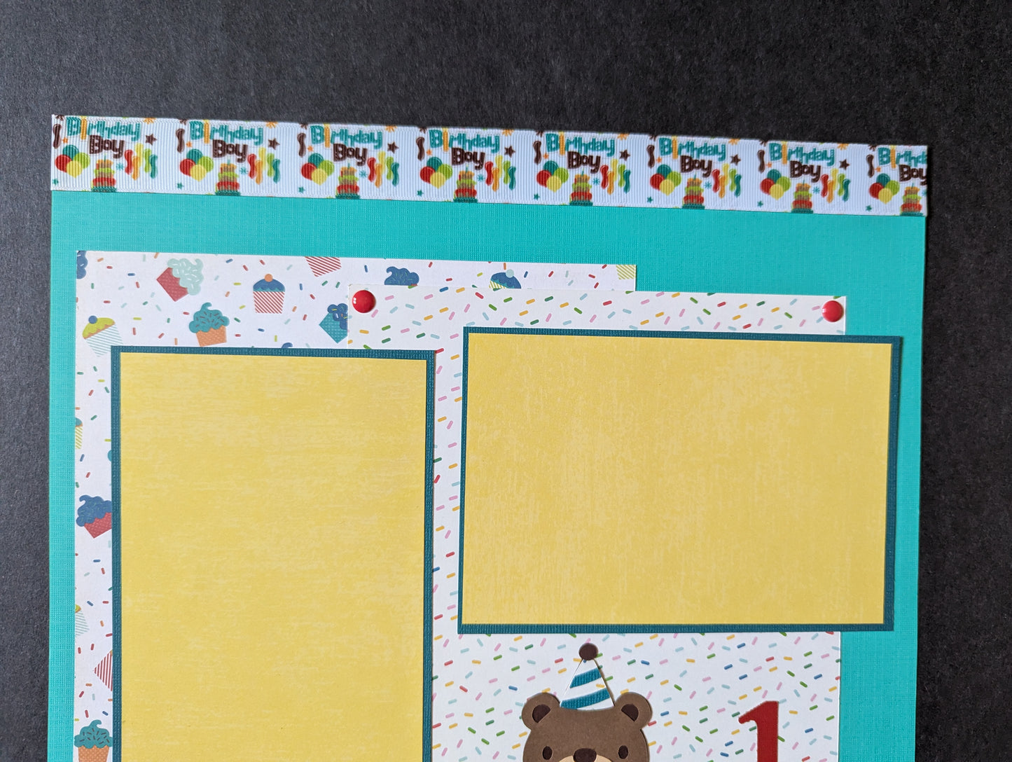 1st Birthday Scrapbook Page