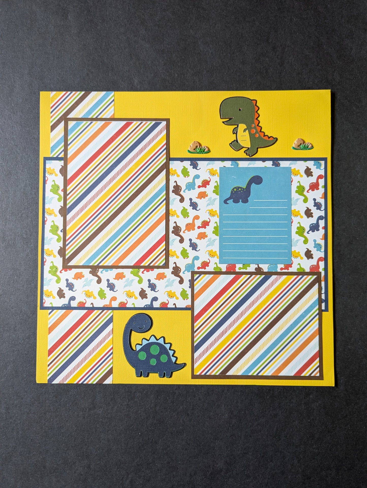 Dinosaur Scrapbook Page