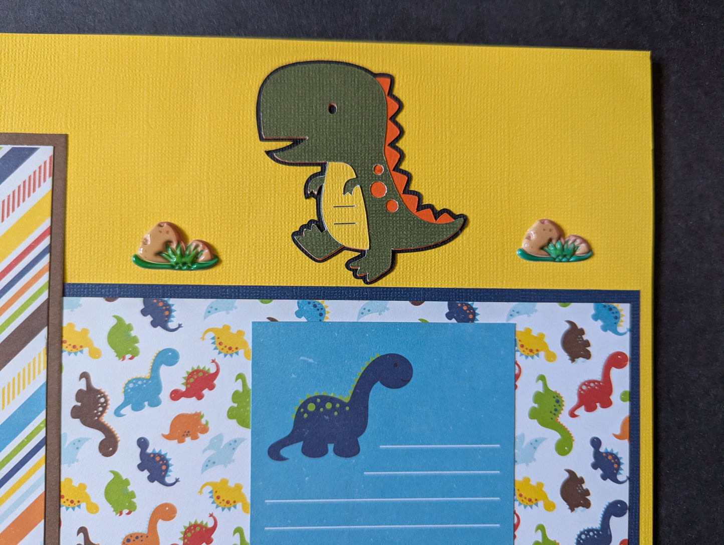 Dinosaur Scrapbook Page