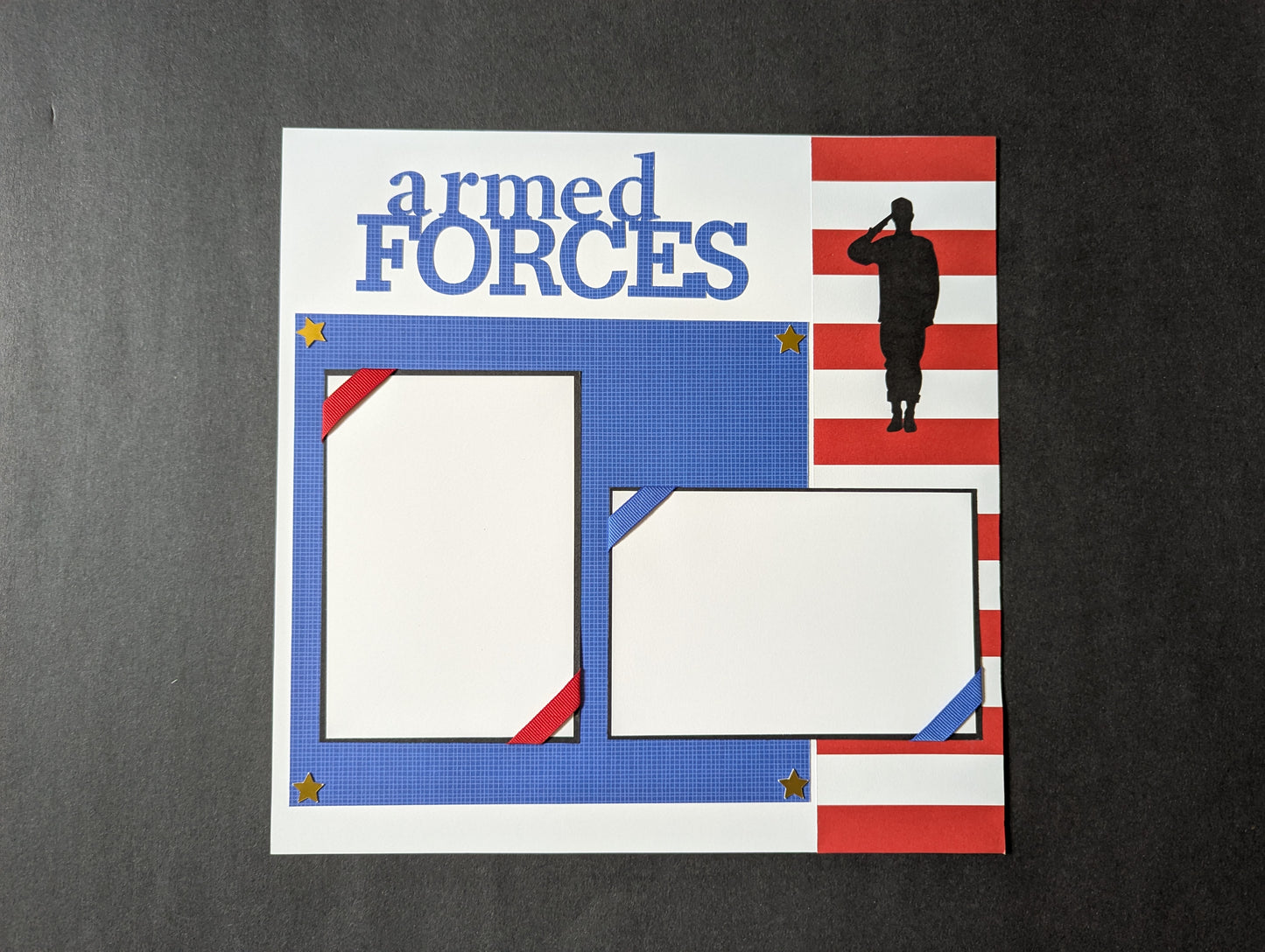 Armed Forces Scrapbook Page