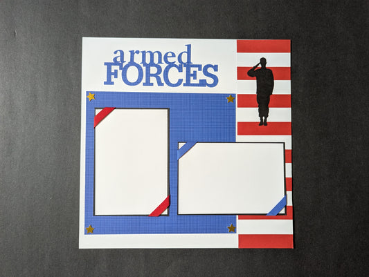 Armed Forces Scrapbook Page