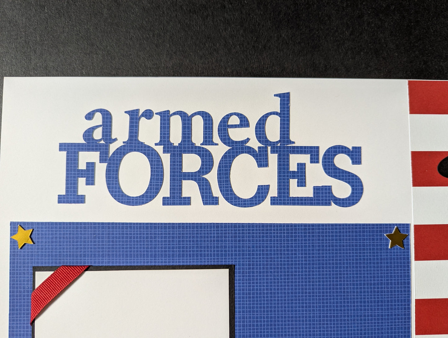 Armed Forces Scrapbook Page