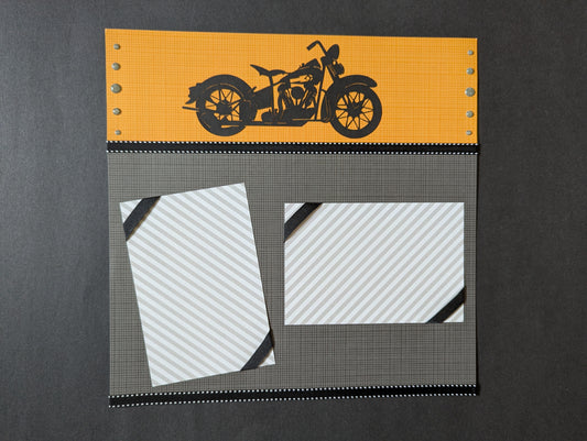 Motorcycle Scrapbook Page