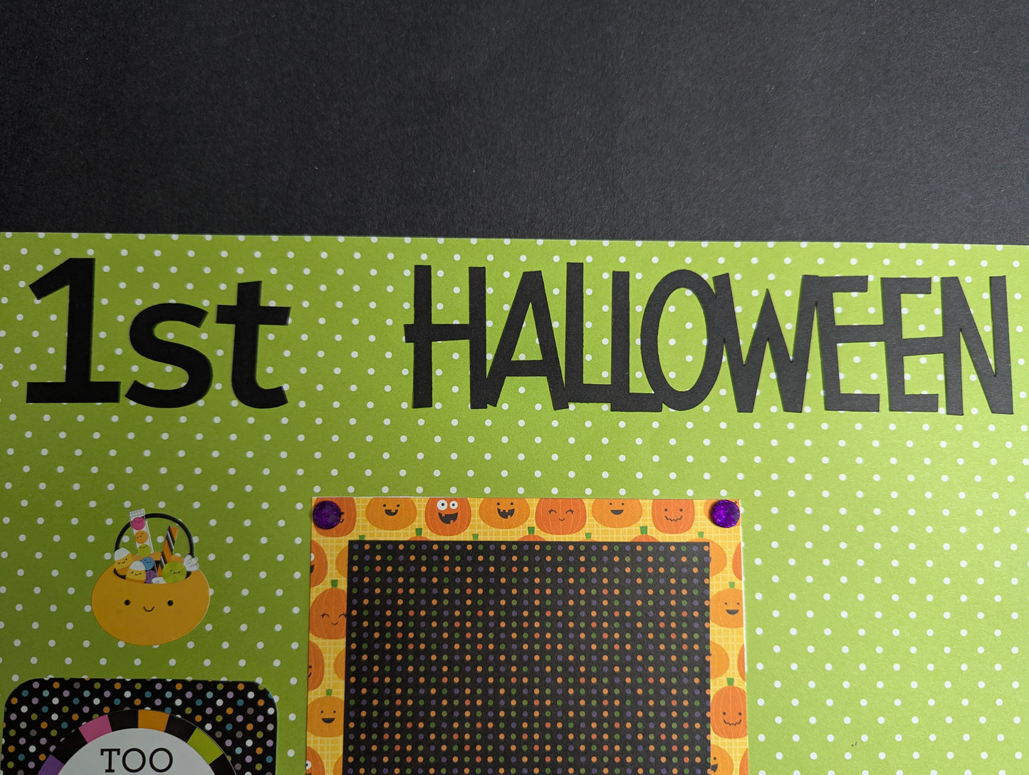 1st Halloween Scrapbook Page
