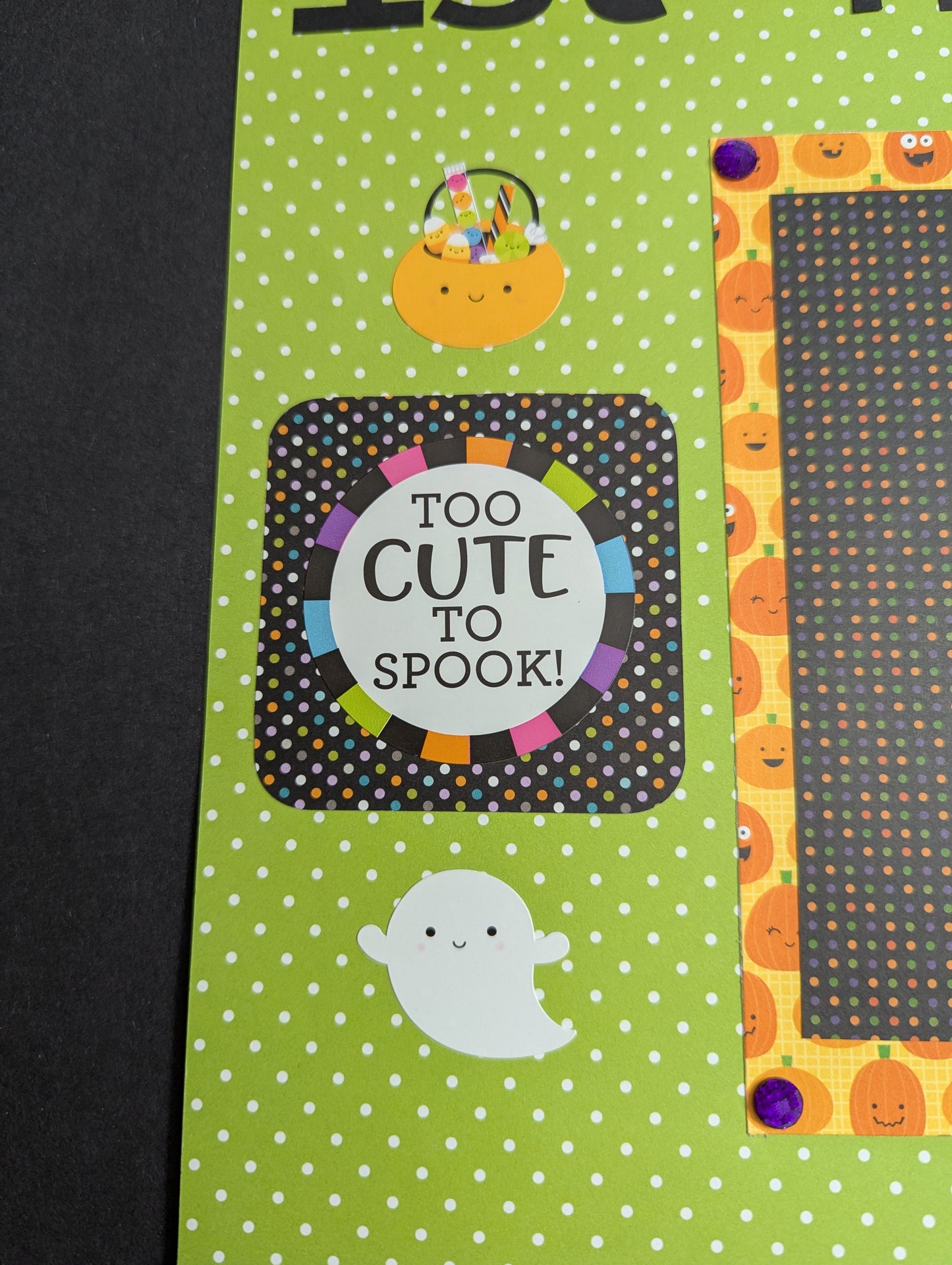 1st Halloween Scrapbook Page