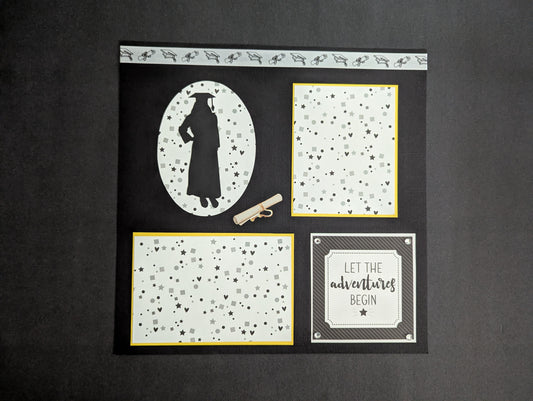 Graduation Girl Scrapbook Page