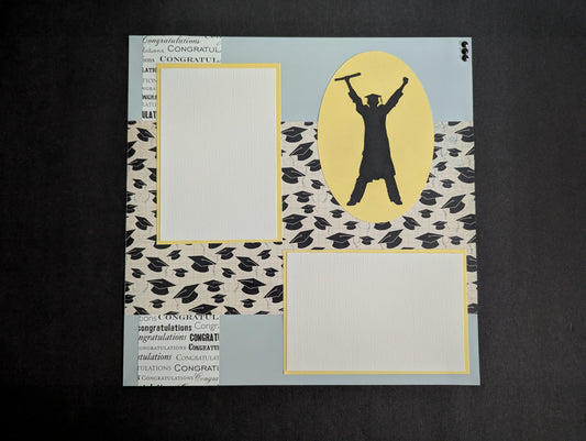 Graduation Boy Scrapbook Page
