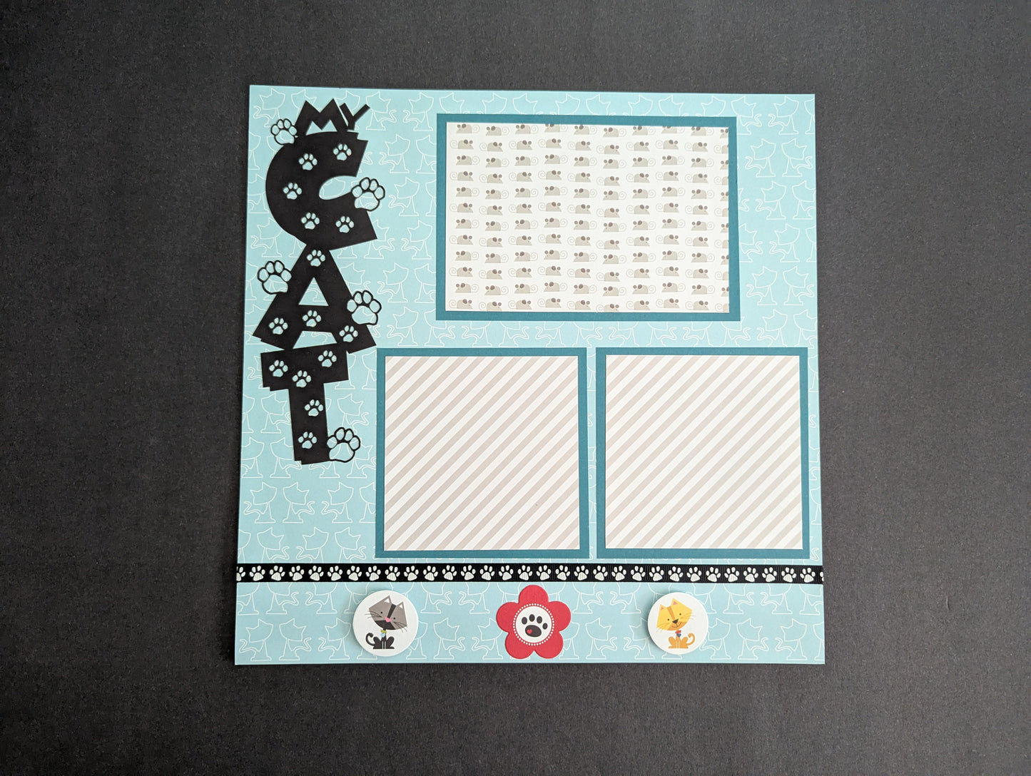 Cat Scrapbook Page