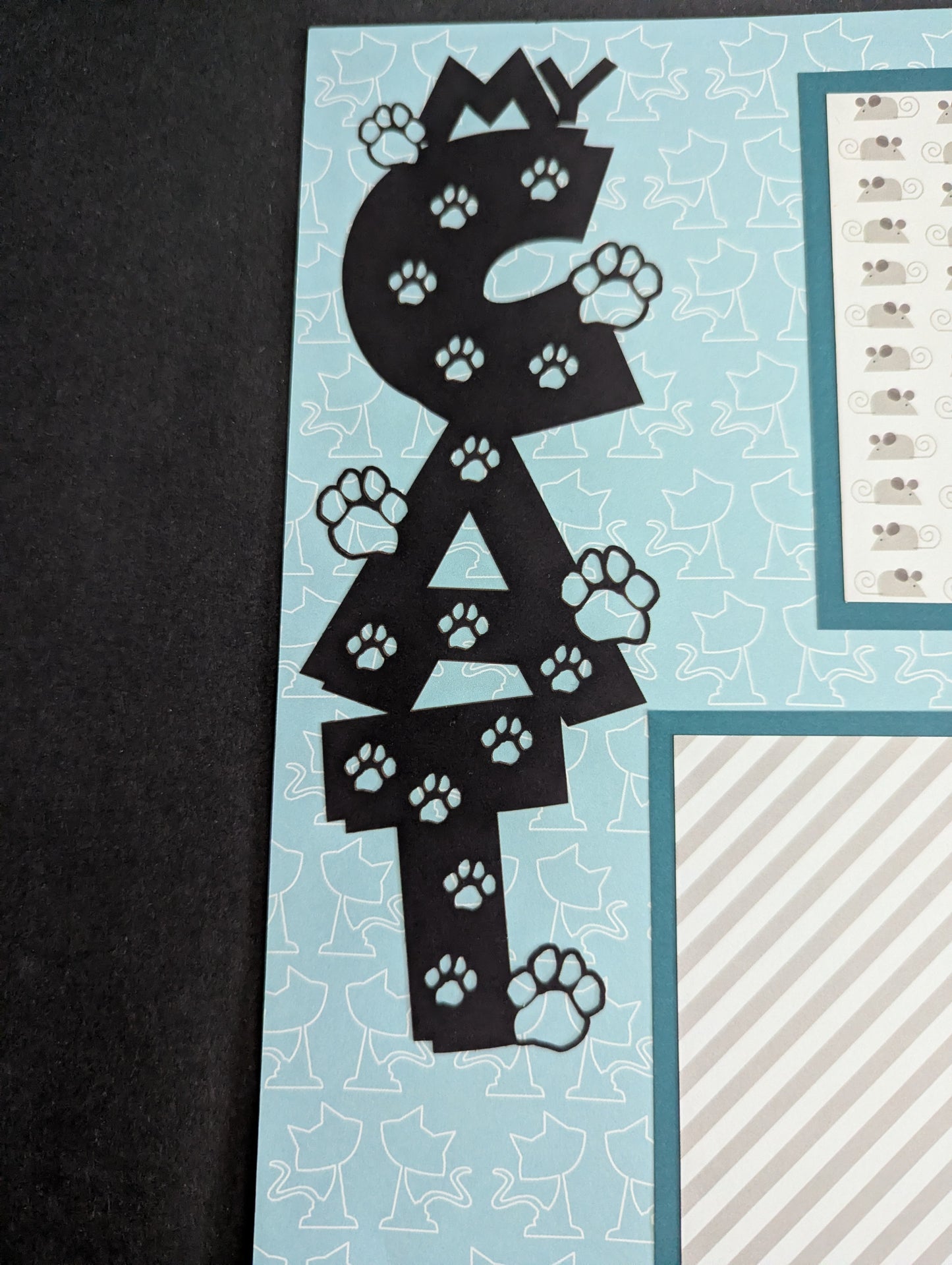 Cat Scrapbook Page