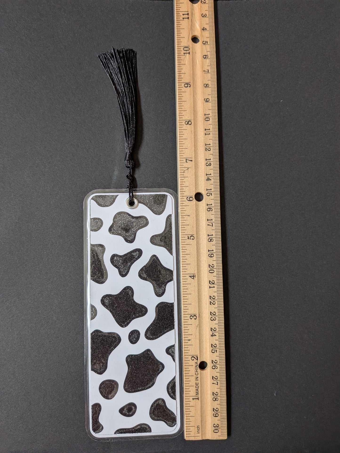Cow Print Bookmark