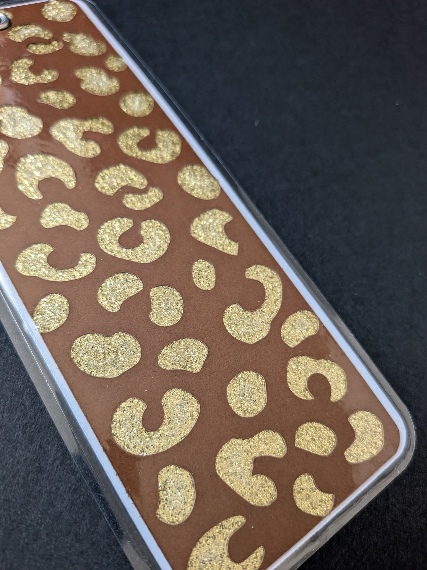 Gold Leopard Print Bookmark