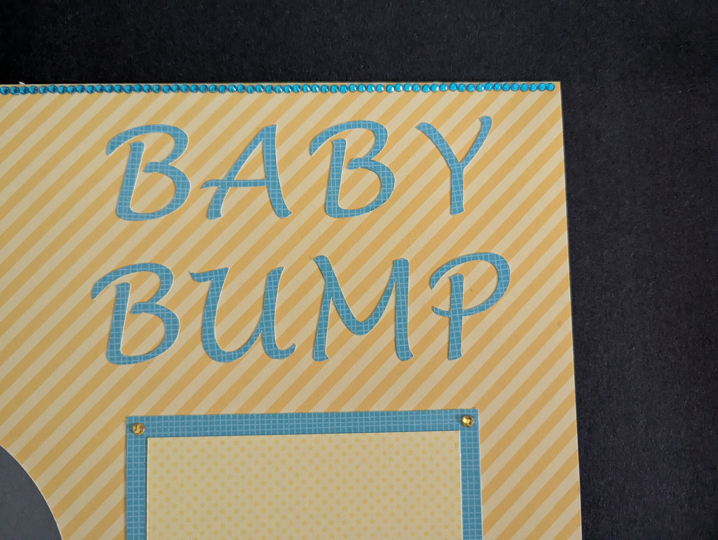 Baby Bump Scrapbook Page