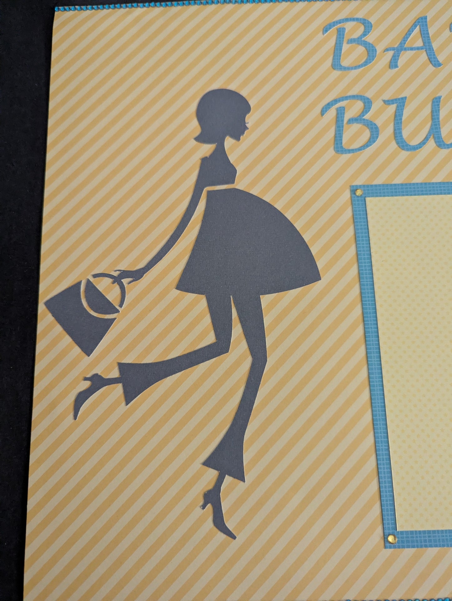 Baby Bump Scrapbook Page