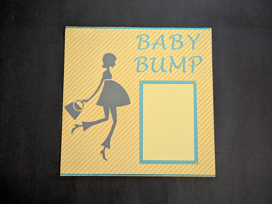 Baby Bump Scrapbook Page