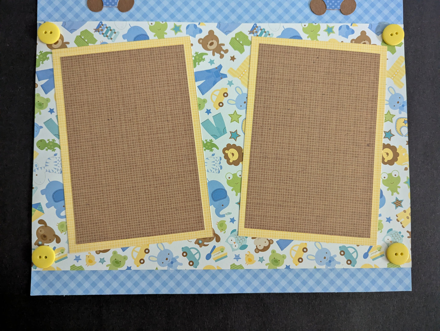 Baby Boy Twins Scrapbook Page