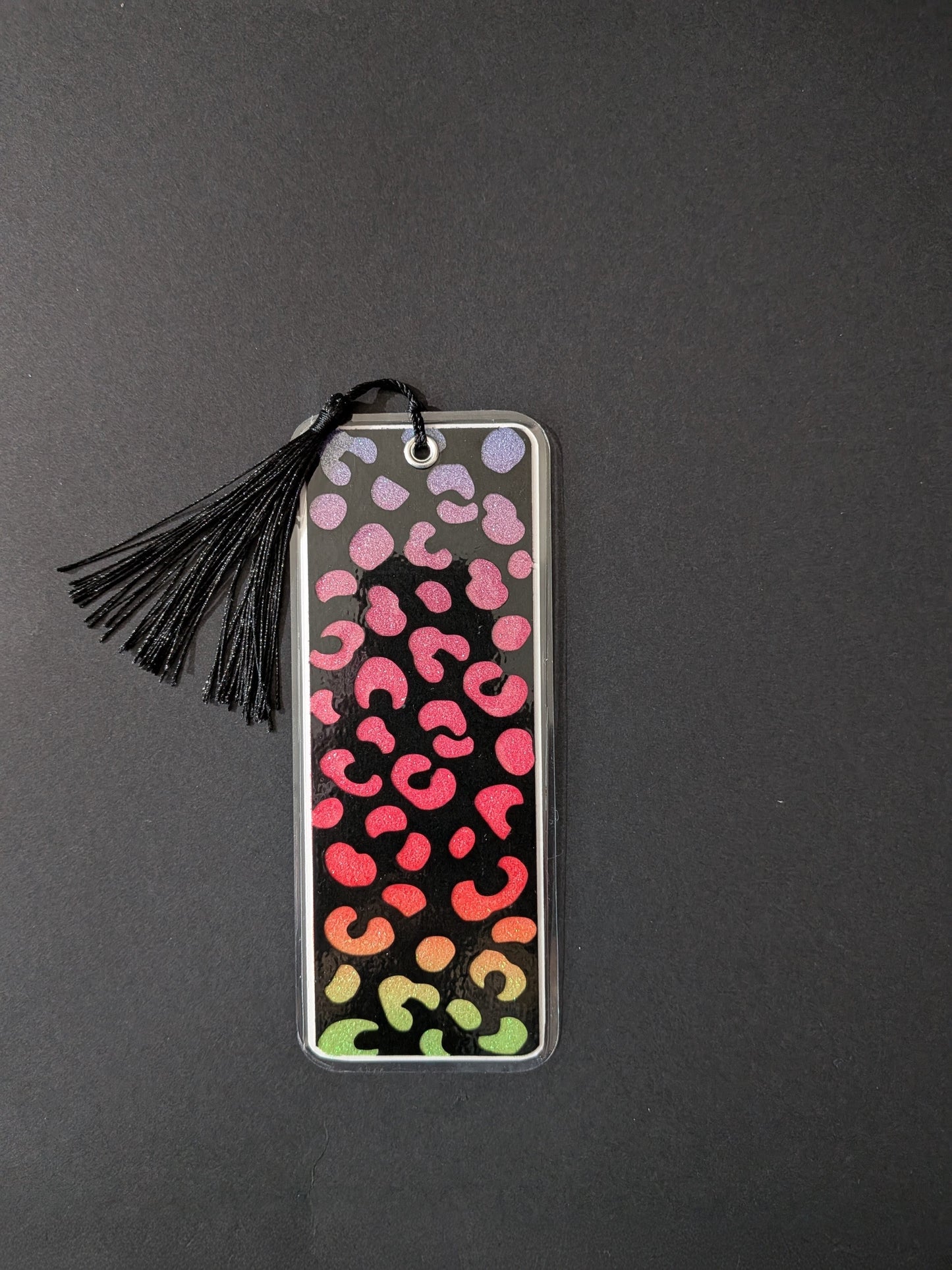 Colorful Leopard Print Bookmark