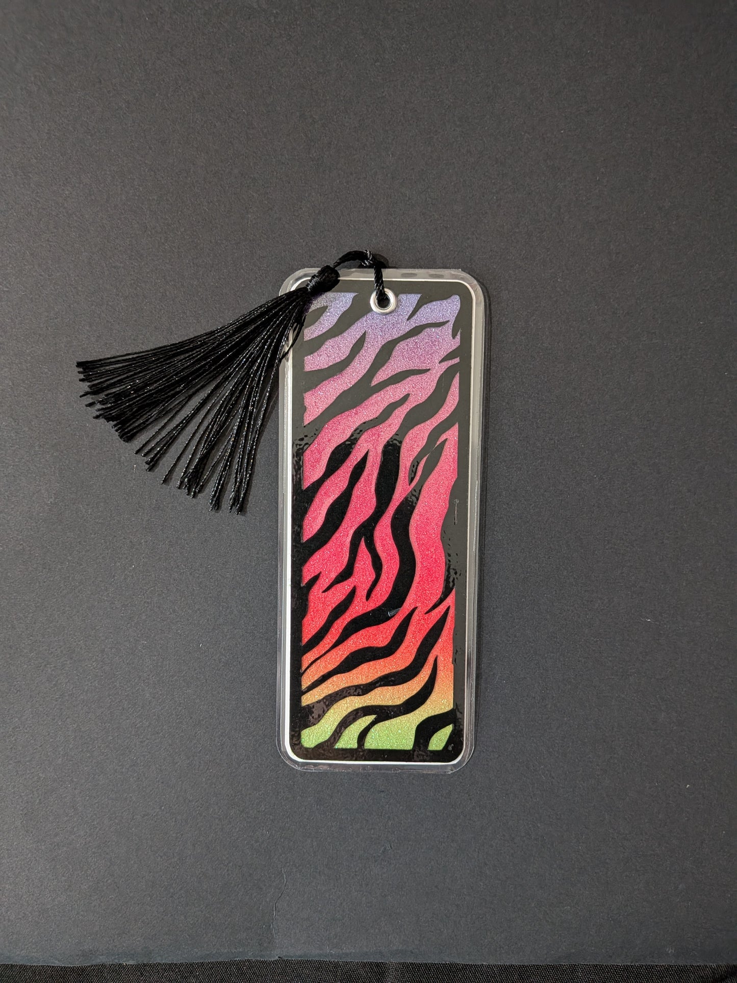 Colorful Tiger Print Bookmark