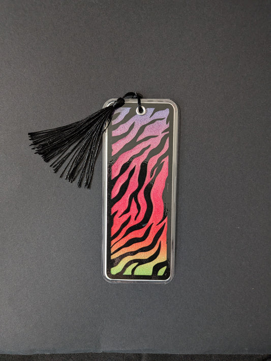 Colorful Tiger Print Bookmark