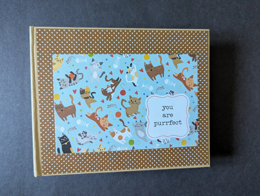 Premade Cat Mini Chipboard Album