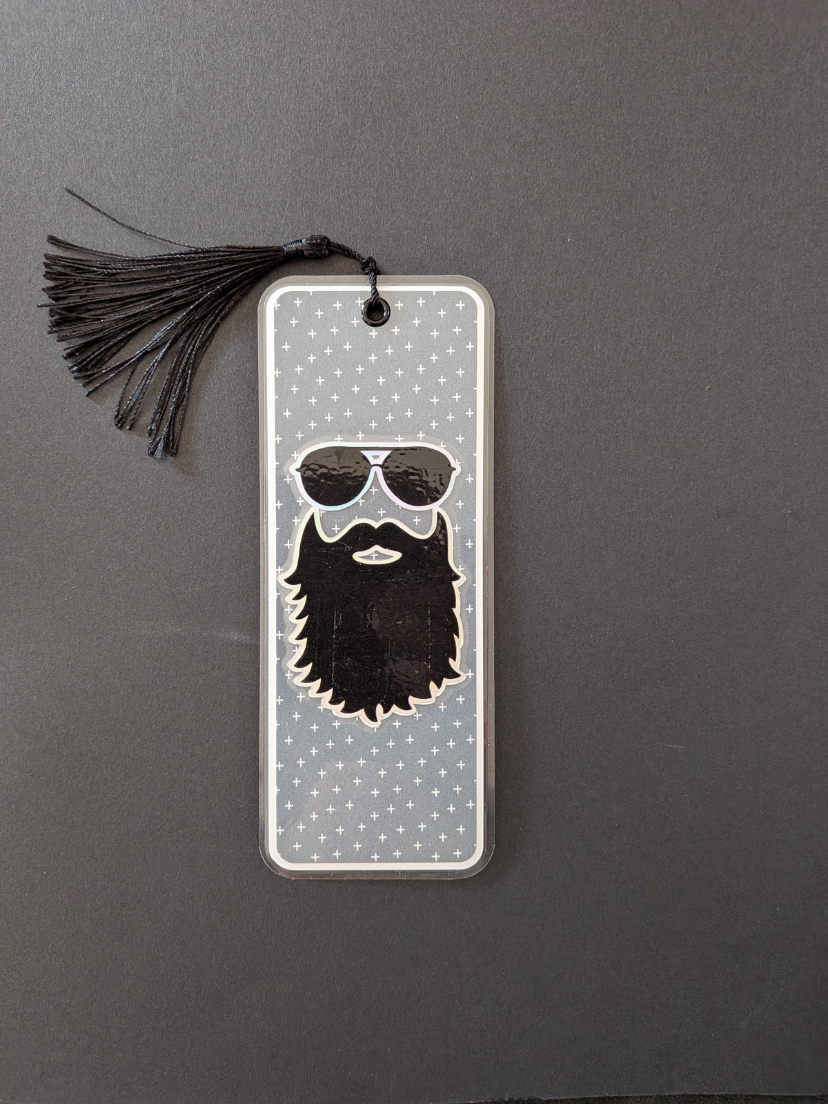 Blue Cross Bearded Guy Bookmark