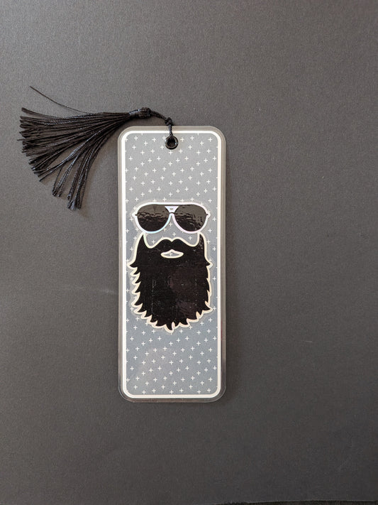 Blue Cross Bearded Guy Bookmark