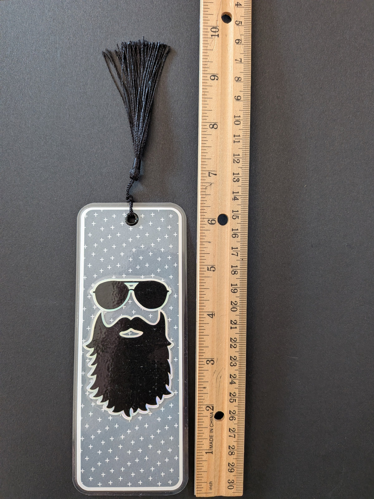 Blue Cross Bearded Guy Bookmark