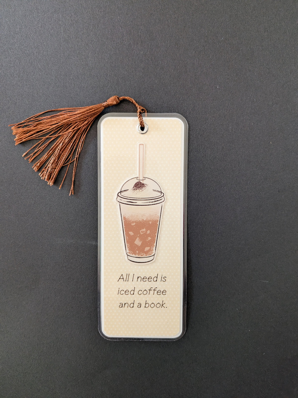 Iced Coffee and a Book Bookmark