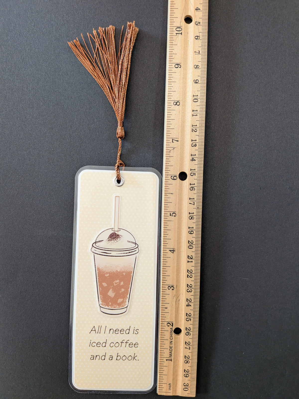 Iced Coffee and a Book Bookmark