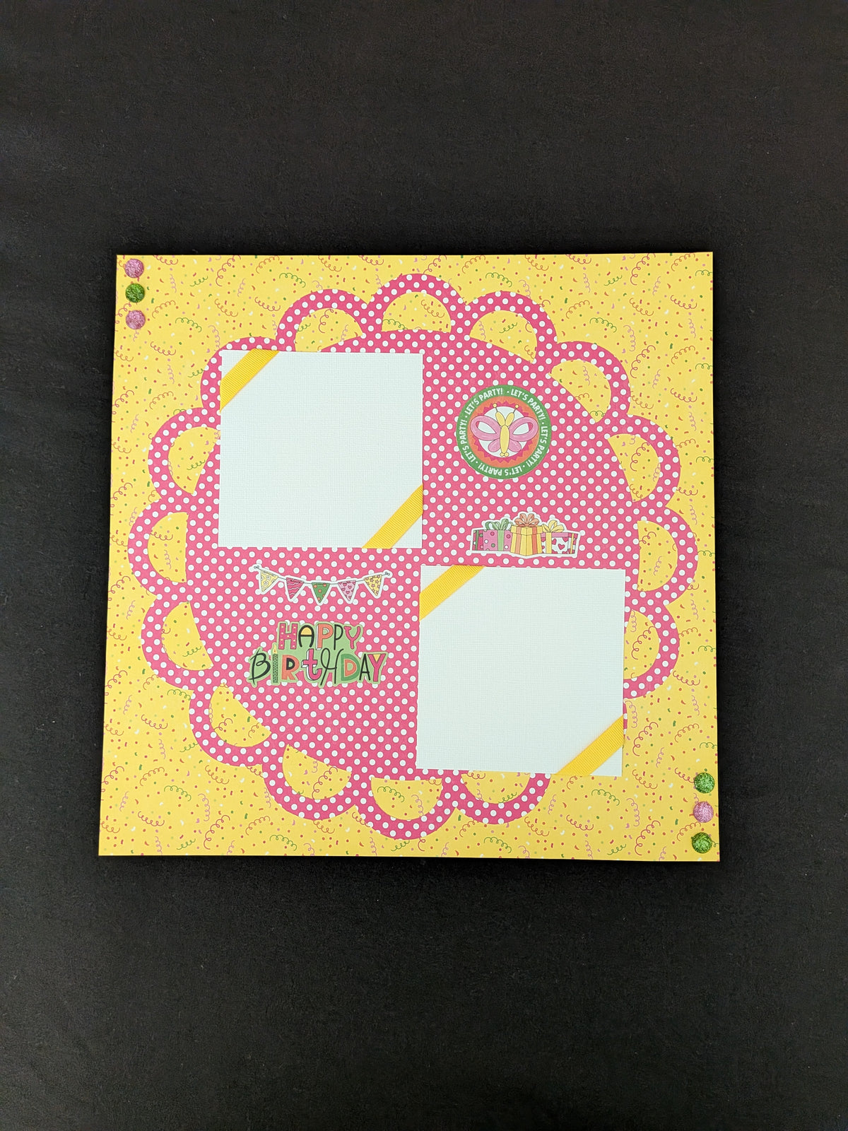 Premade Birthday Girl Scrapbook Pages Set