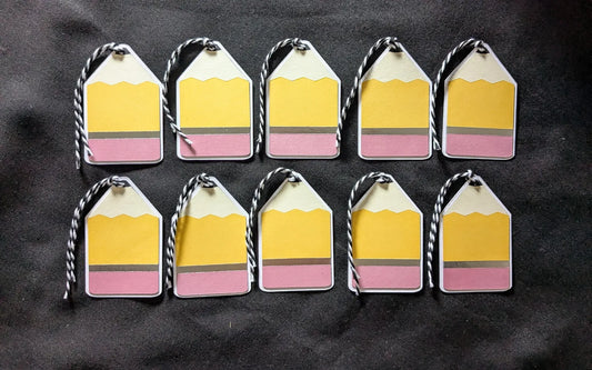 Pencil Gift Tags (Set of 10)