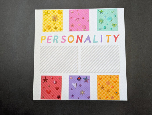 Personality Scrapbook Page