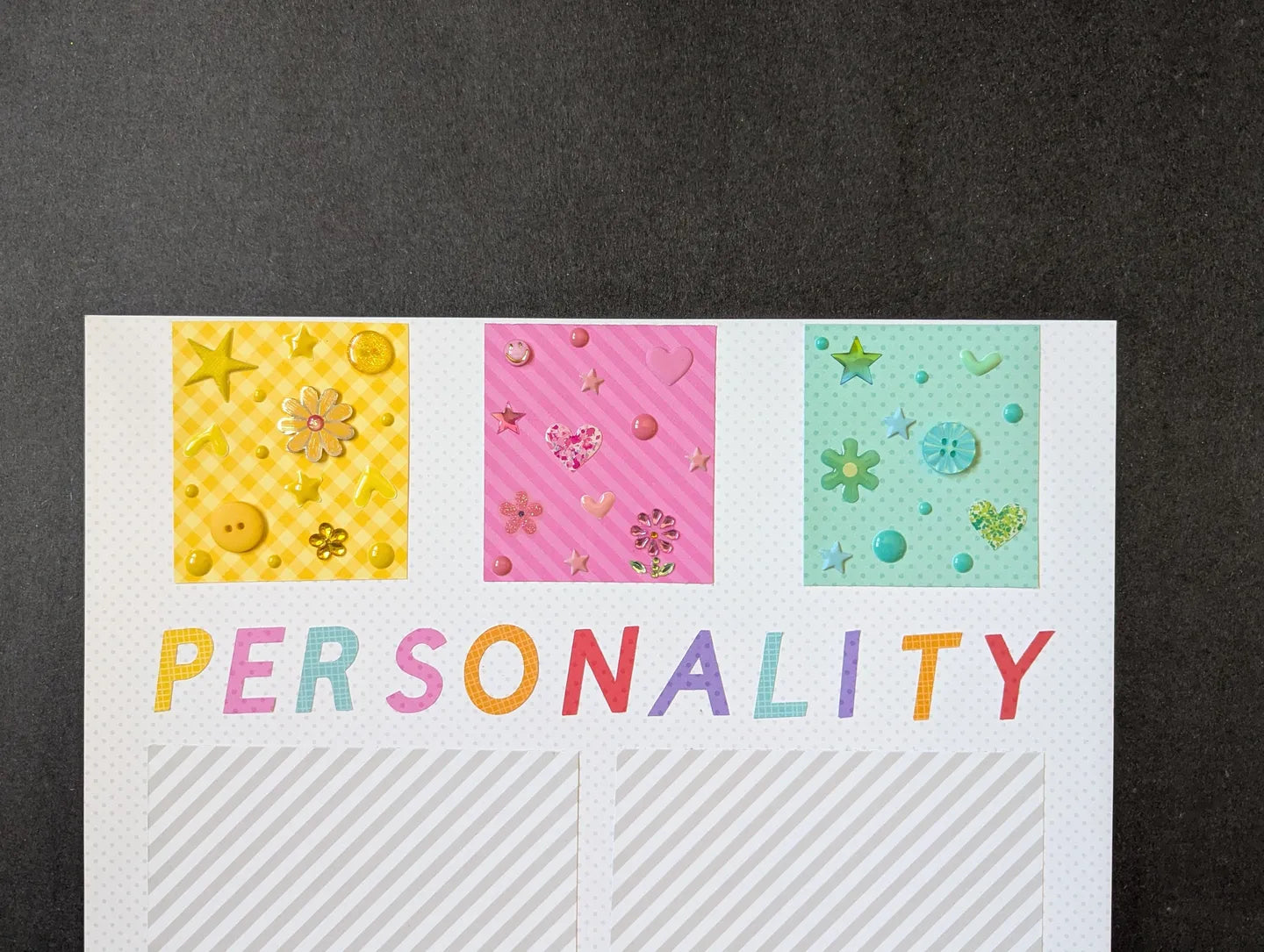 Personality Scrapbook Page