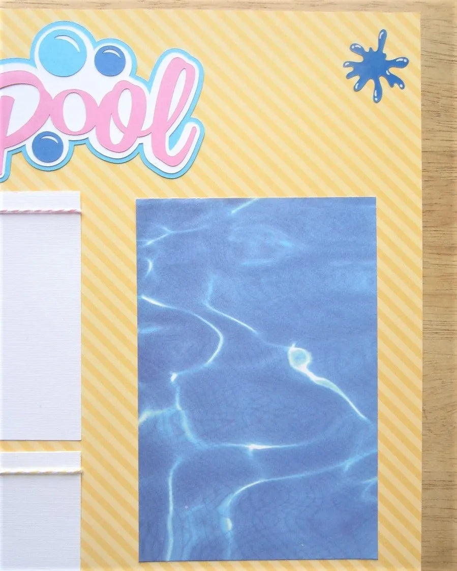 Pool Scrapbook Page