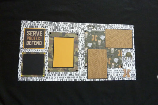 Military Scrapbook Pages