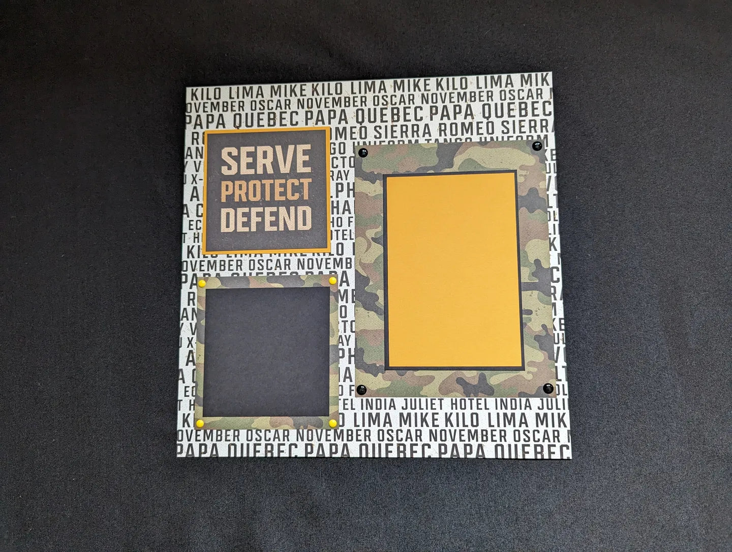 Military Scrapbook Pages