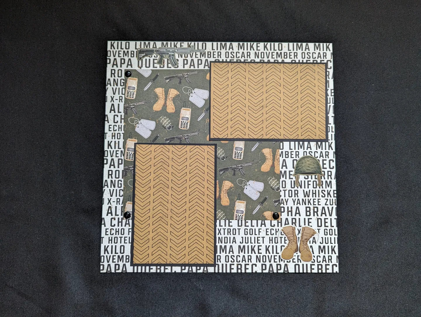 Military Scrapbook Pages