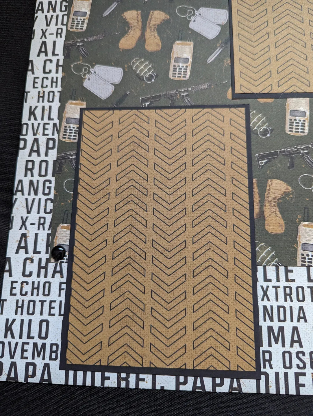 Military Scrapbook Pages