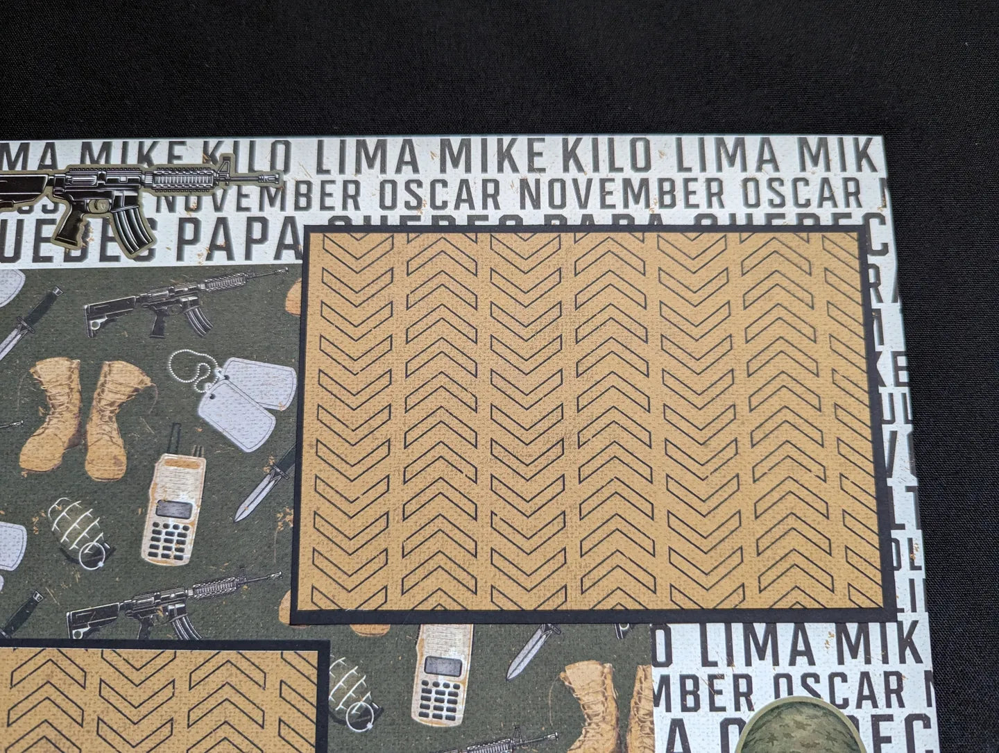 Military Scrapbook Pages