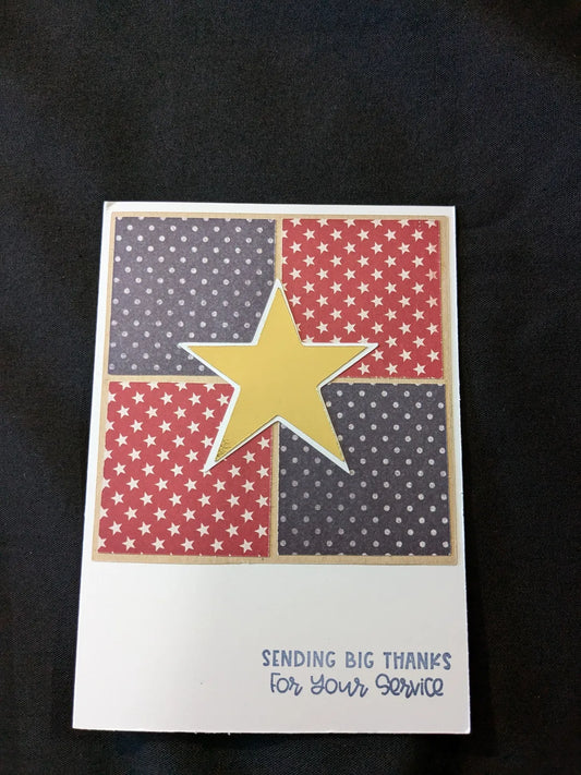 Thank you for your Service Card
