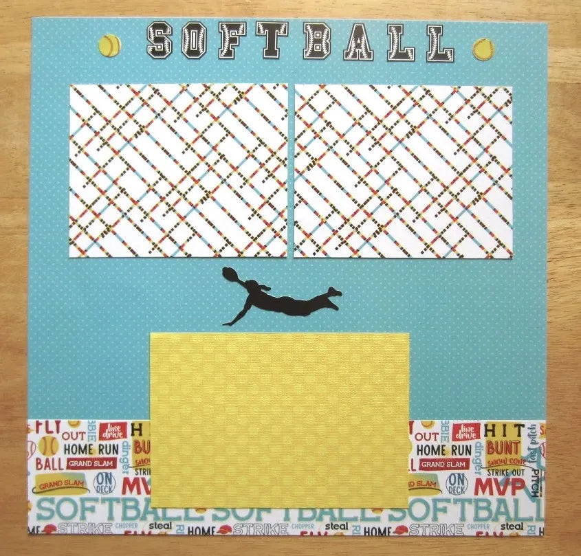 Softball Scrapbook Pages