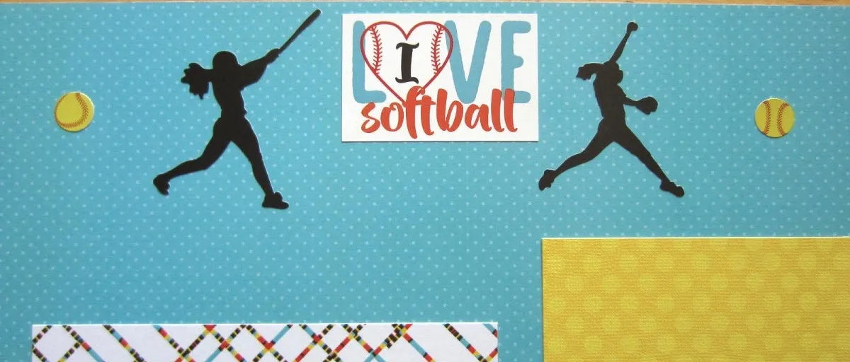 Softball Scrapbook Pages