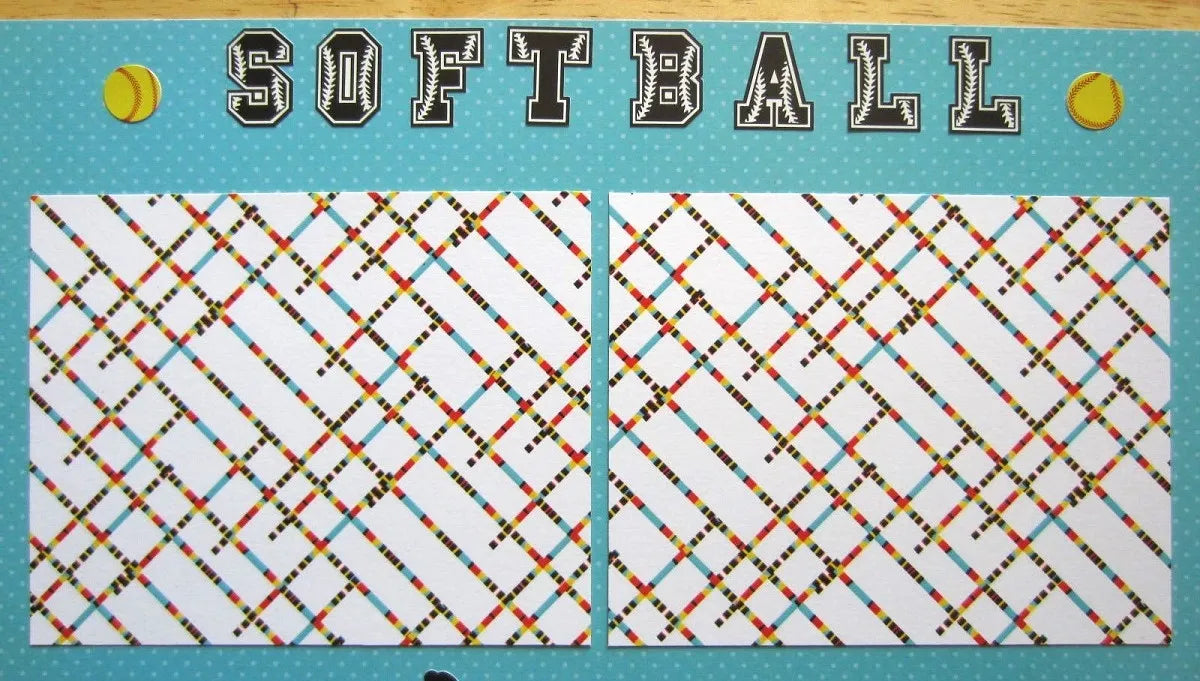 Softball Scrapbook Pages