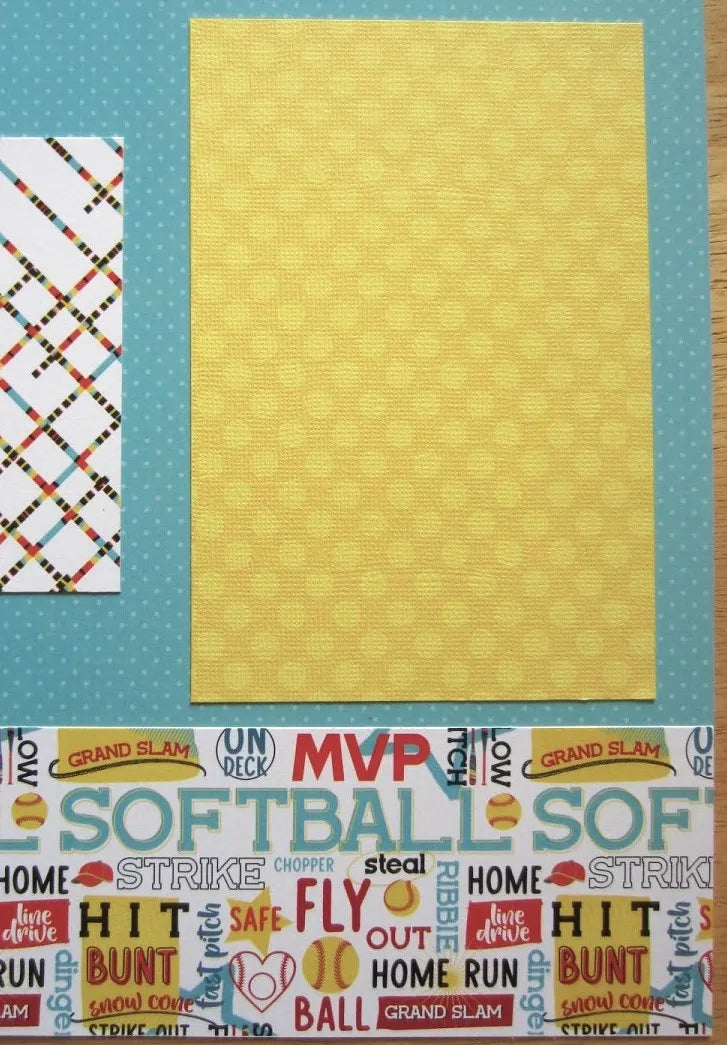 Softball Scrapbook Pages