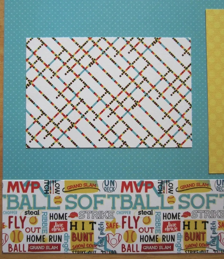 Softball Scrapbook Pages