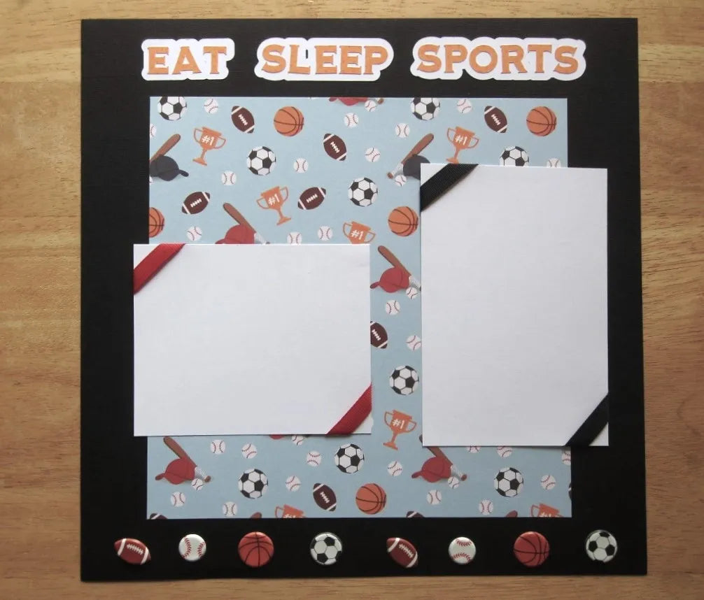Sports Scrapbook Page