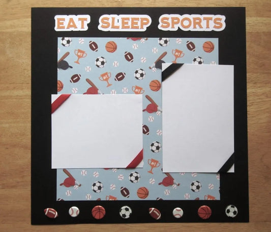 Sports Scrapbook Page