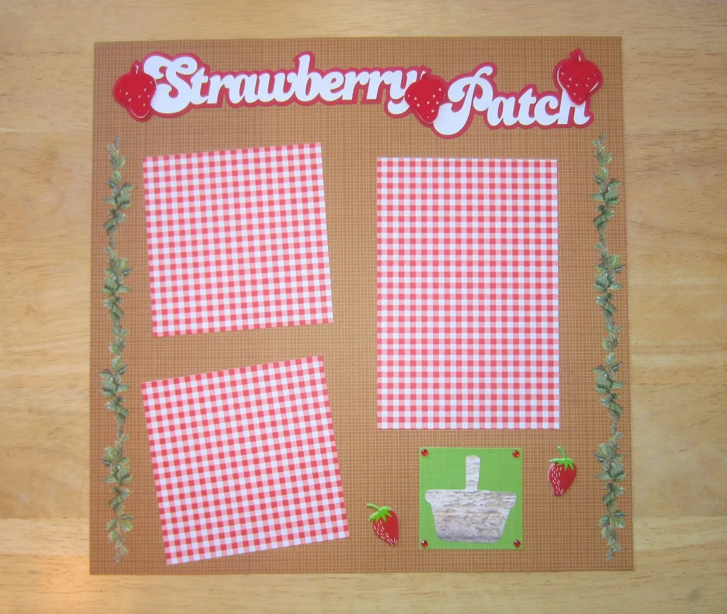 Strawberry Patch Scrapbook Page